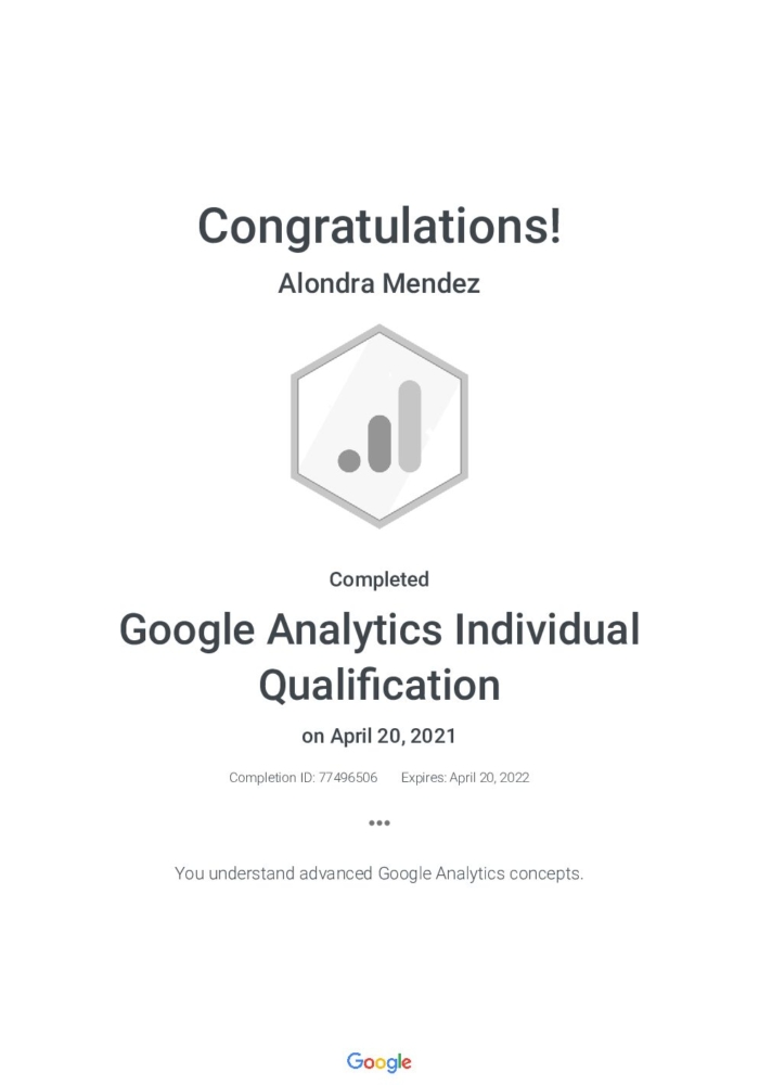 Google Analytics Individual Qualification (1)